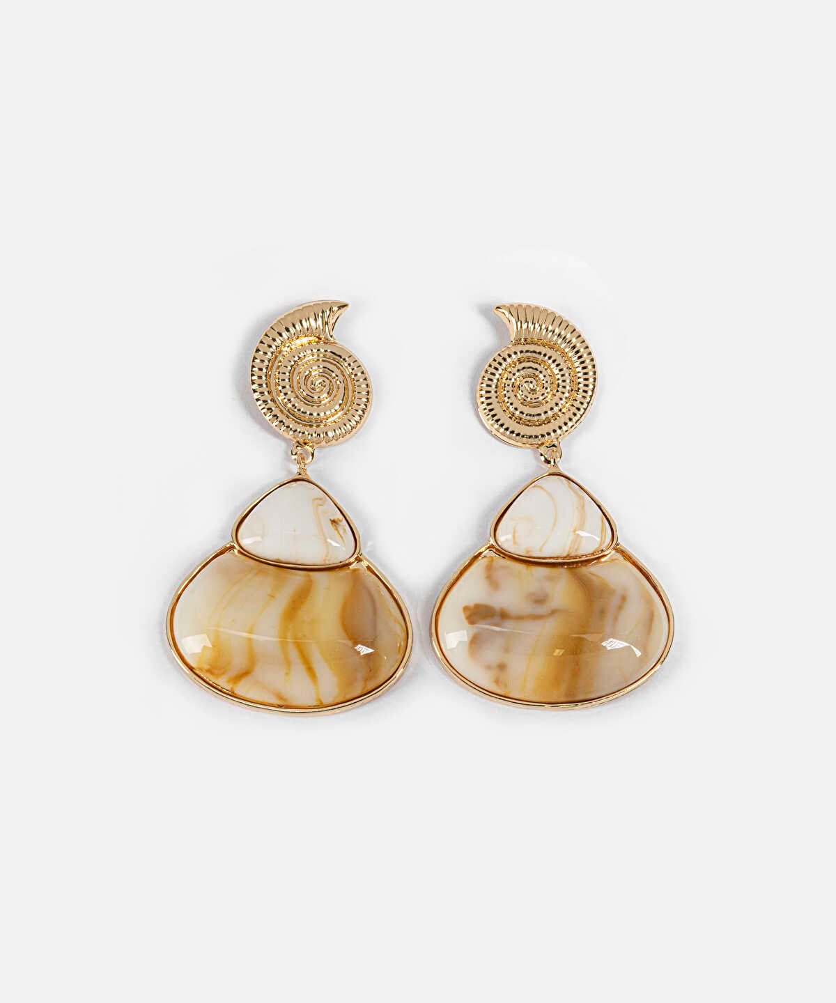 Resin Seashell Earrings