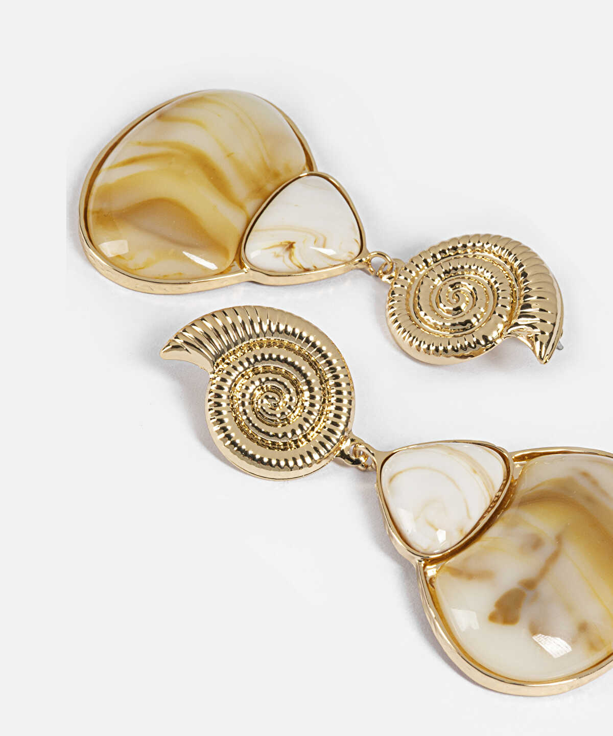 Resin Seashell Earrings