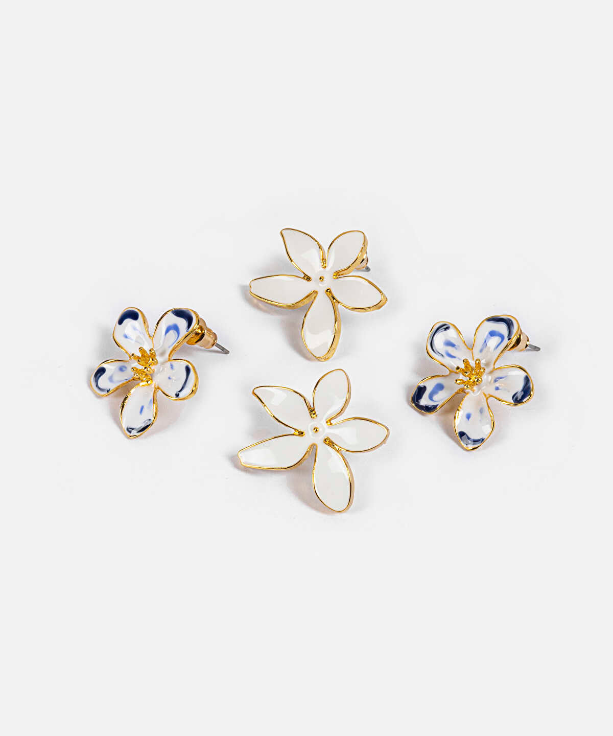 Pack of 2 Floral Earrings
