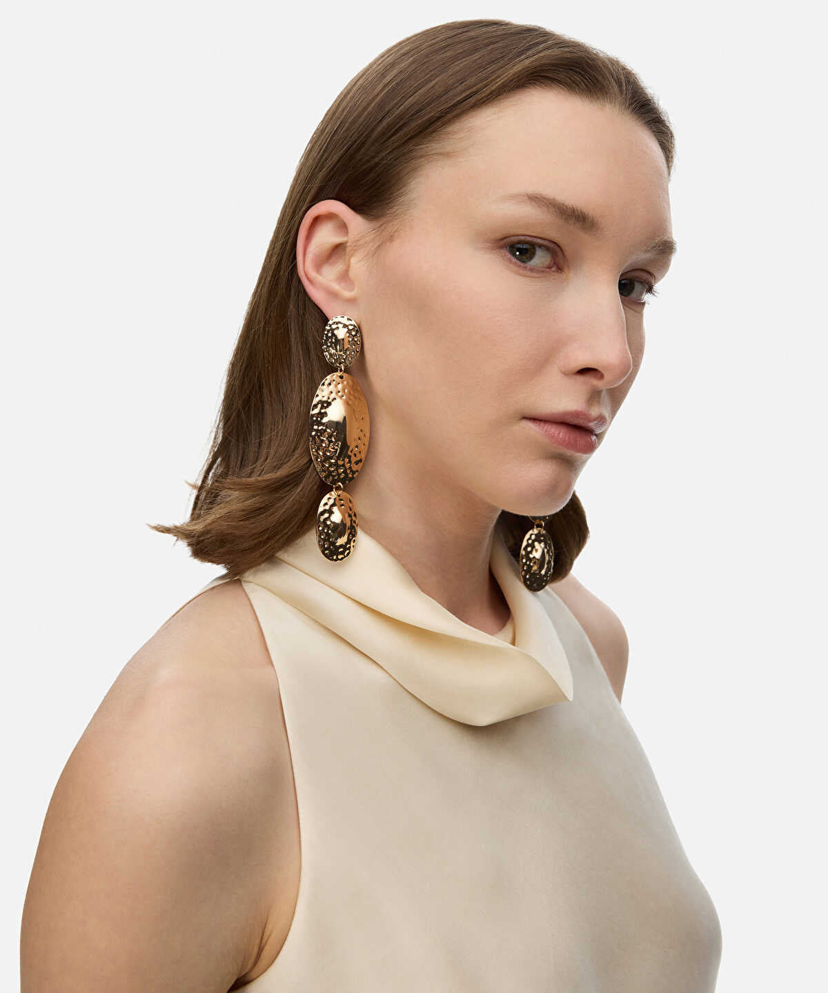 Textured Dangle Earrings