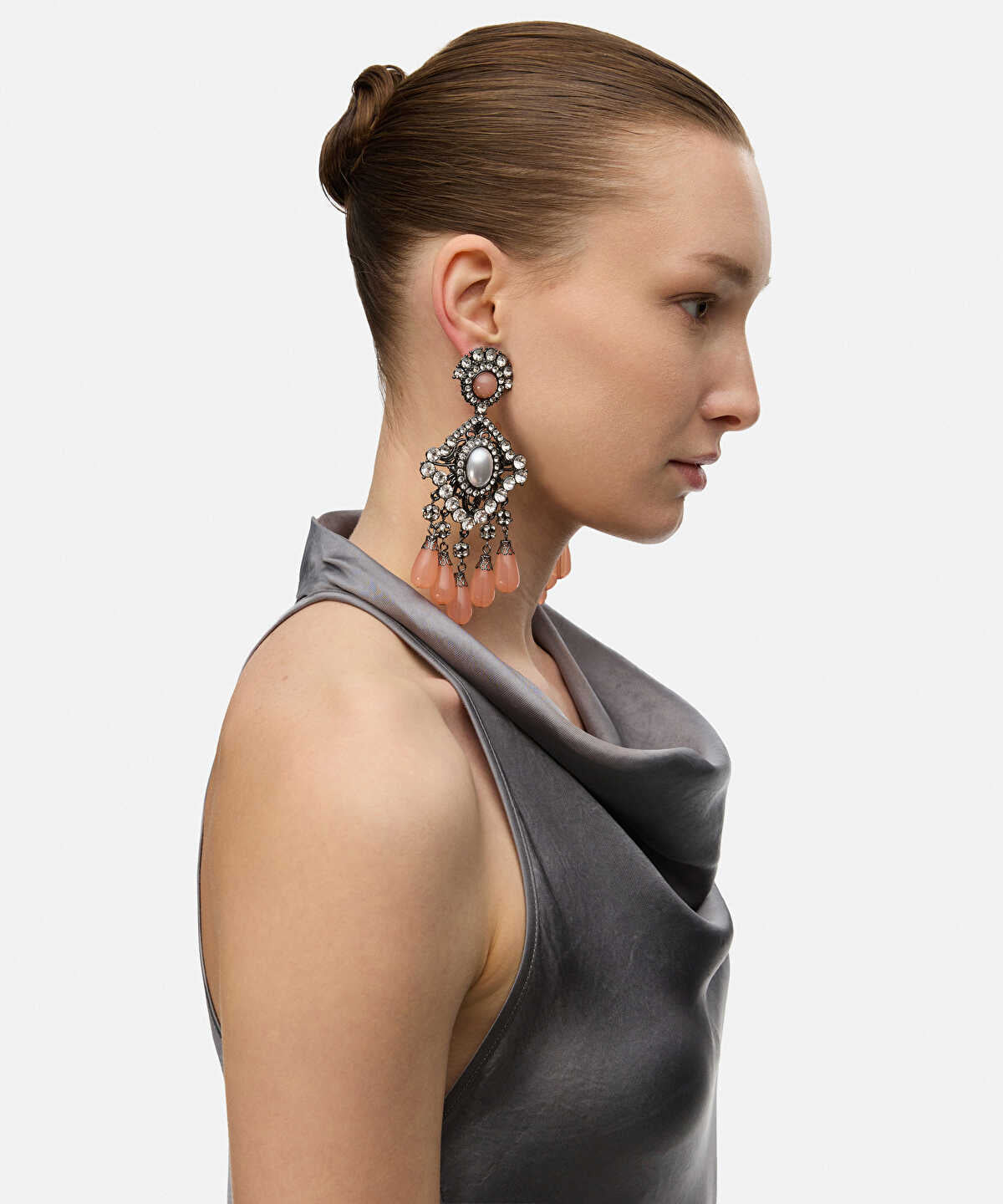 Crystal Embellished Maxi Earrings