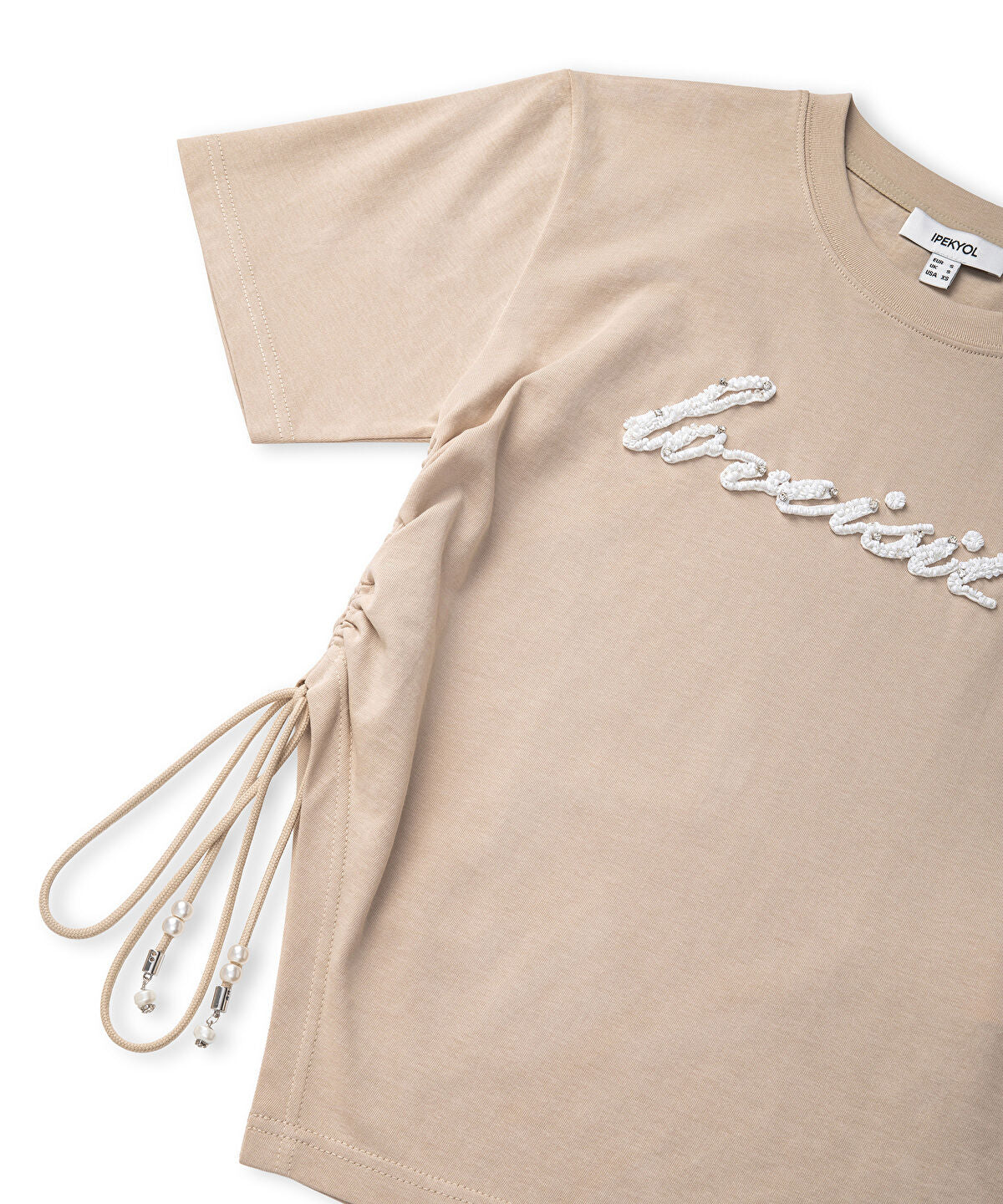 Embellished Slogan T-Shirt