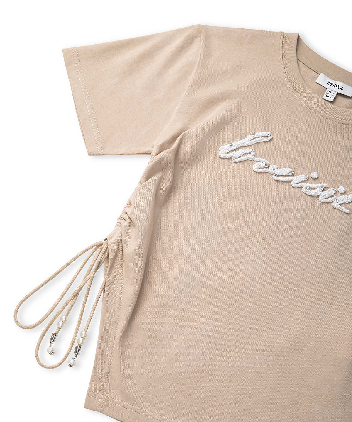 Embellished Slogan T-Shirt