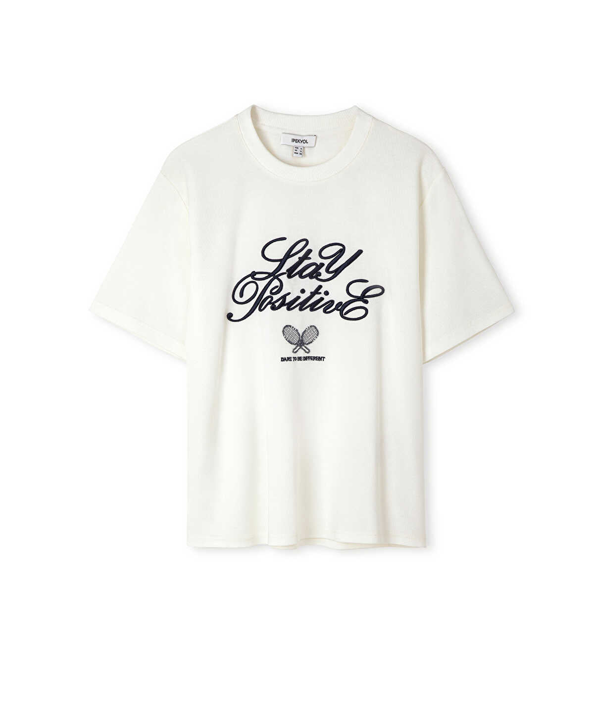 Embroidered Slogan T-Shirt