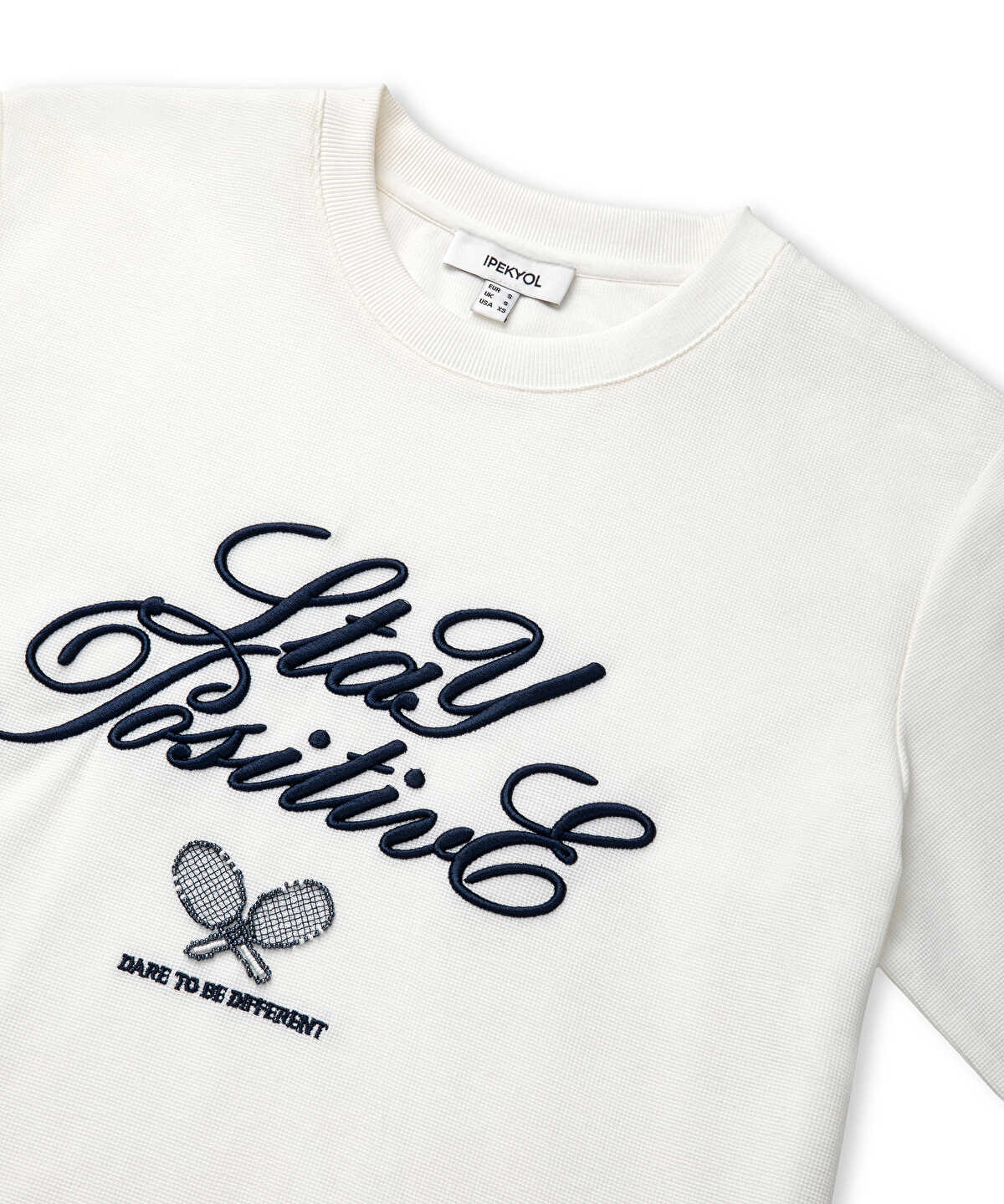 Embroidered Slogan T-Shirt