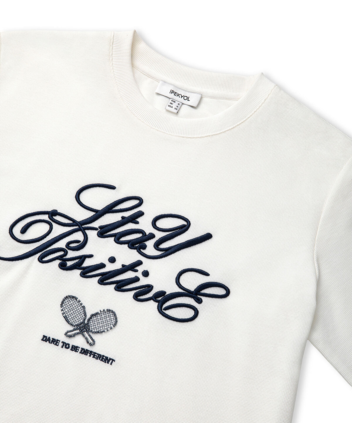 Embroidered Slogan T-Shirt
