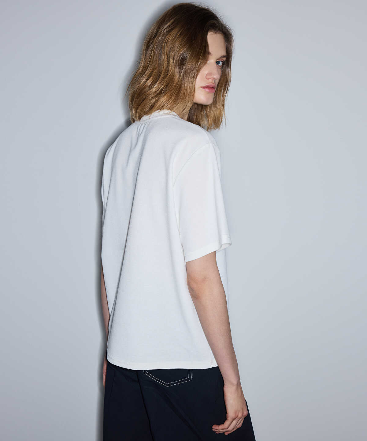 Embroidered Slogan T-Shirt