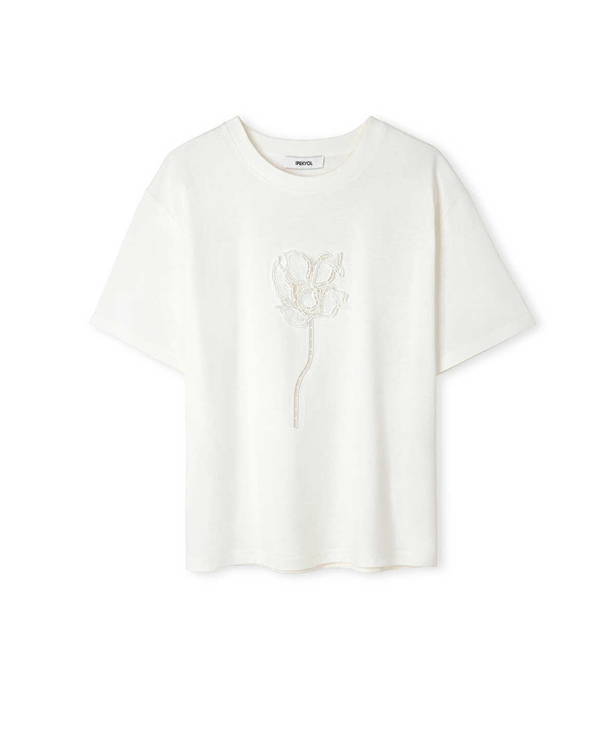Floral Applique T-Shirt