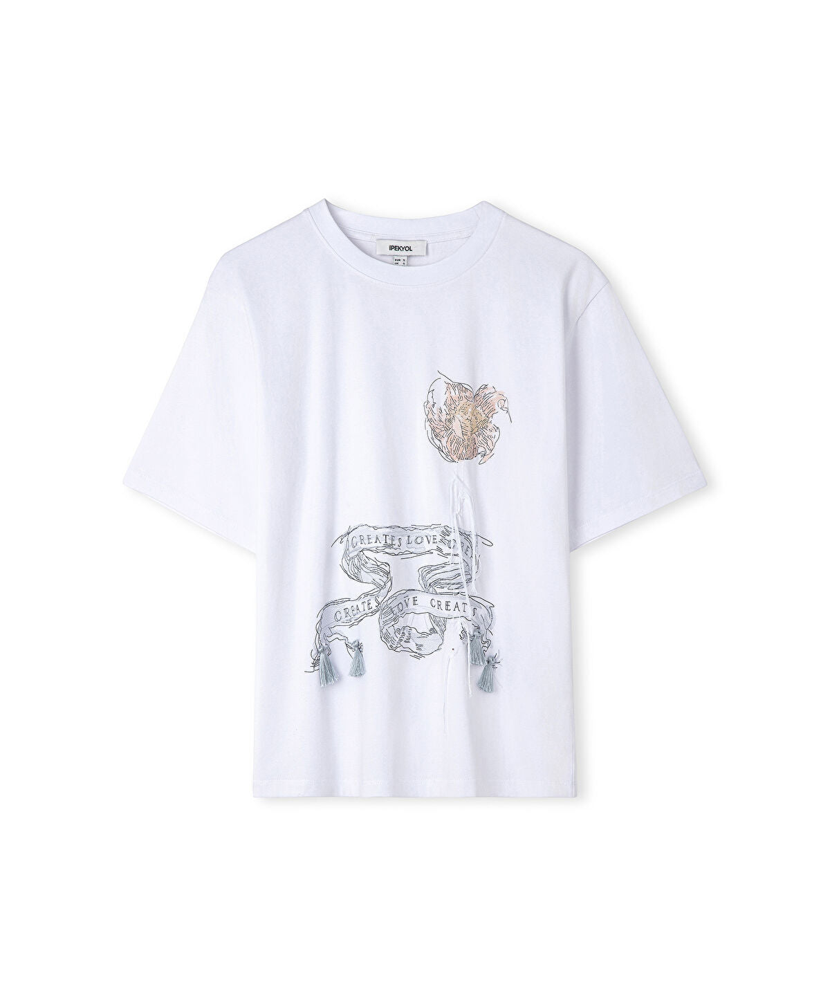 Embroidered Slogan T-Shirt