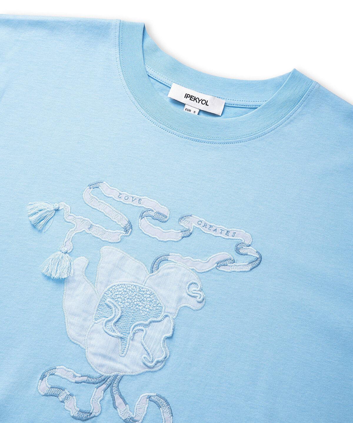 Embroidered Fringed T-Shirt