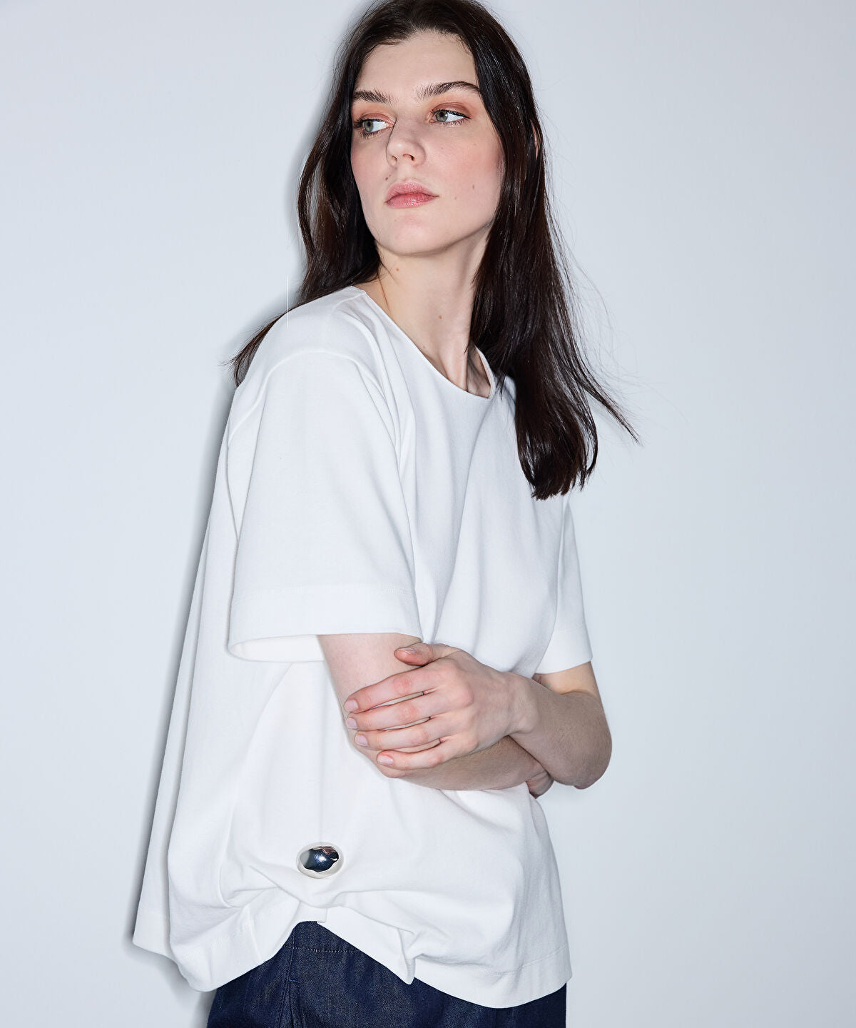 Asymmetric T-Shirt with Accessory