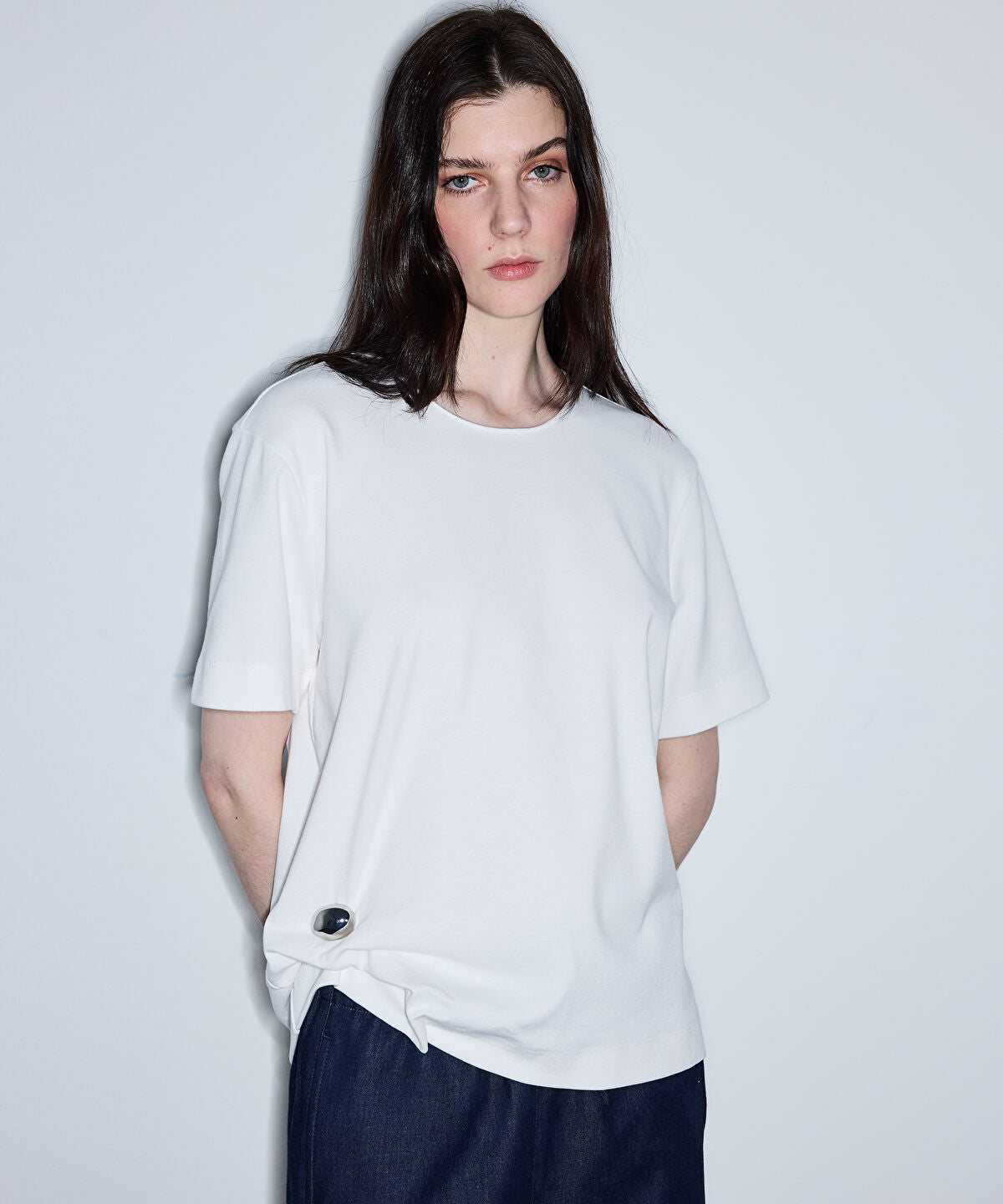 Asymmetric T-Shirt with Accessory