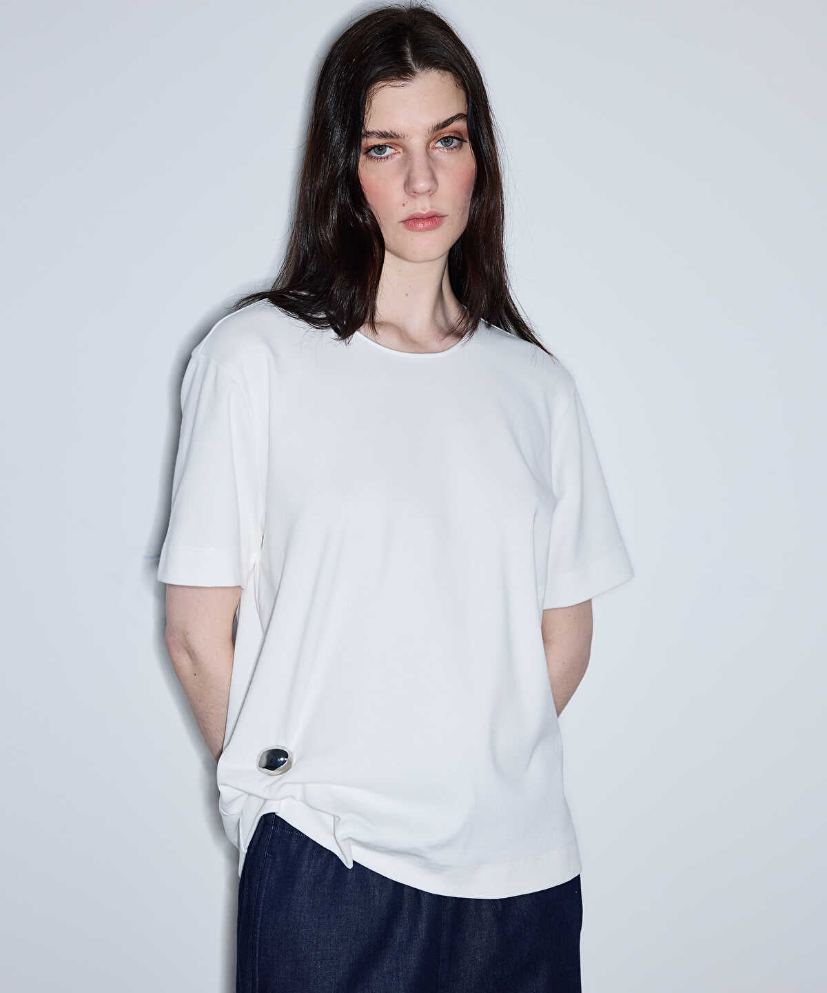 Asymmetric T-Shirt with Accessory