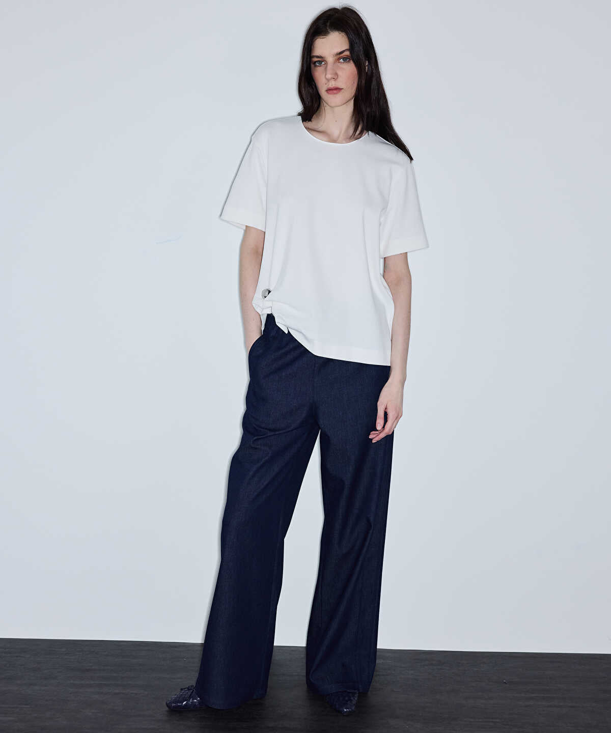 Asymmetric T-Shirt with Accessory