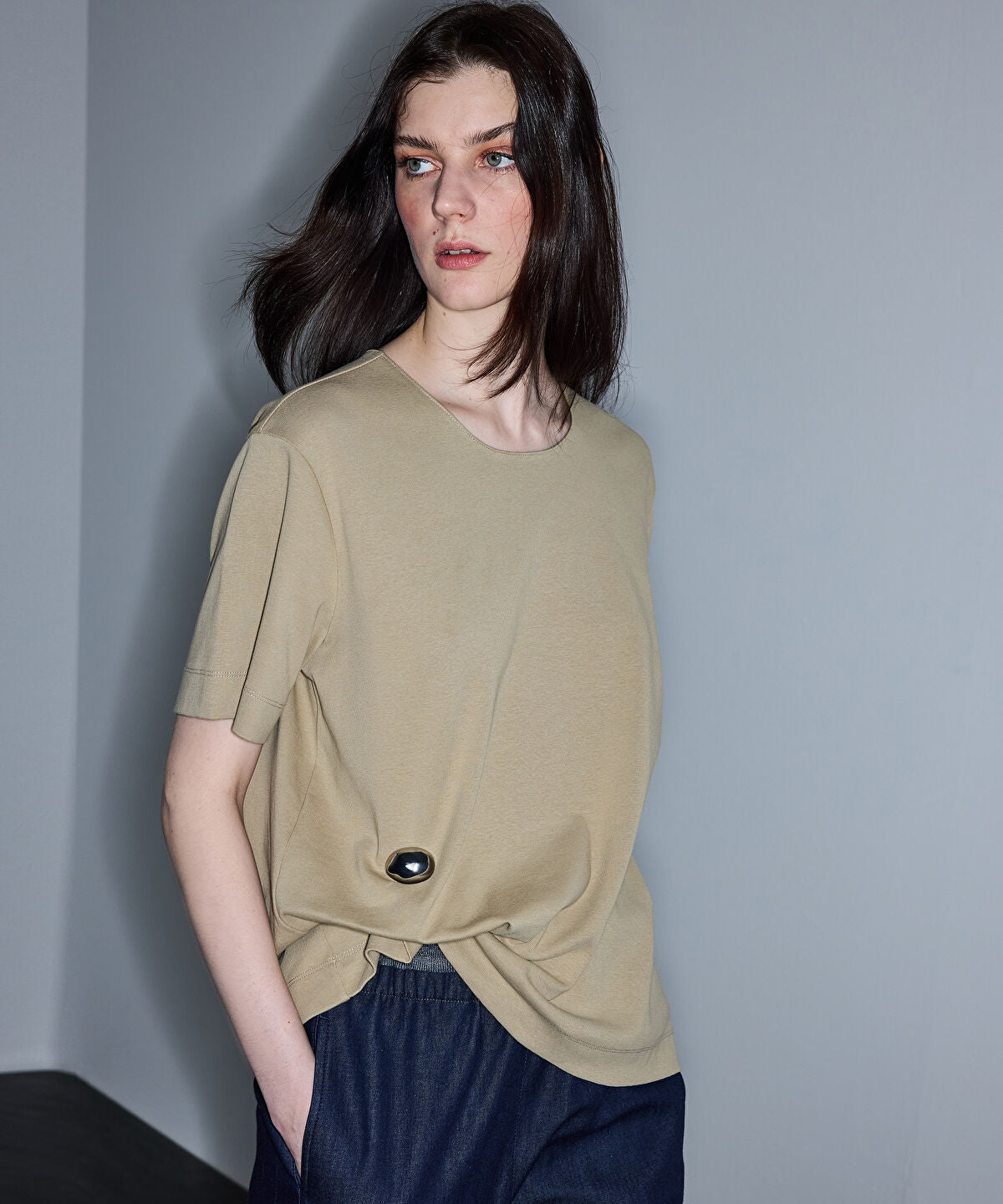 Asymmetric T-Shirt with Accessory