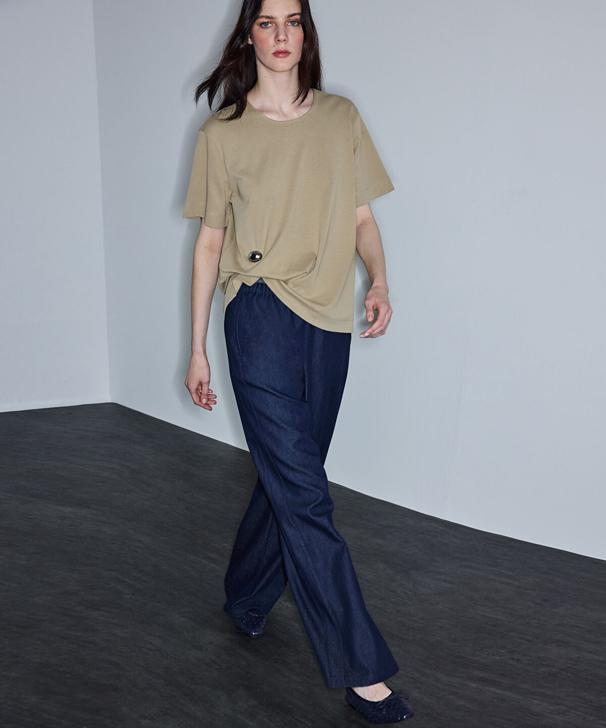 Asymmetric T-Shirt with Accessory