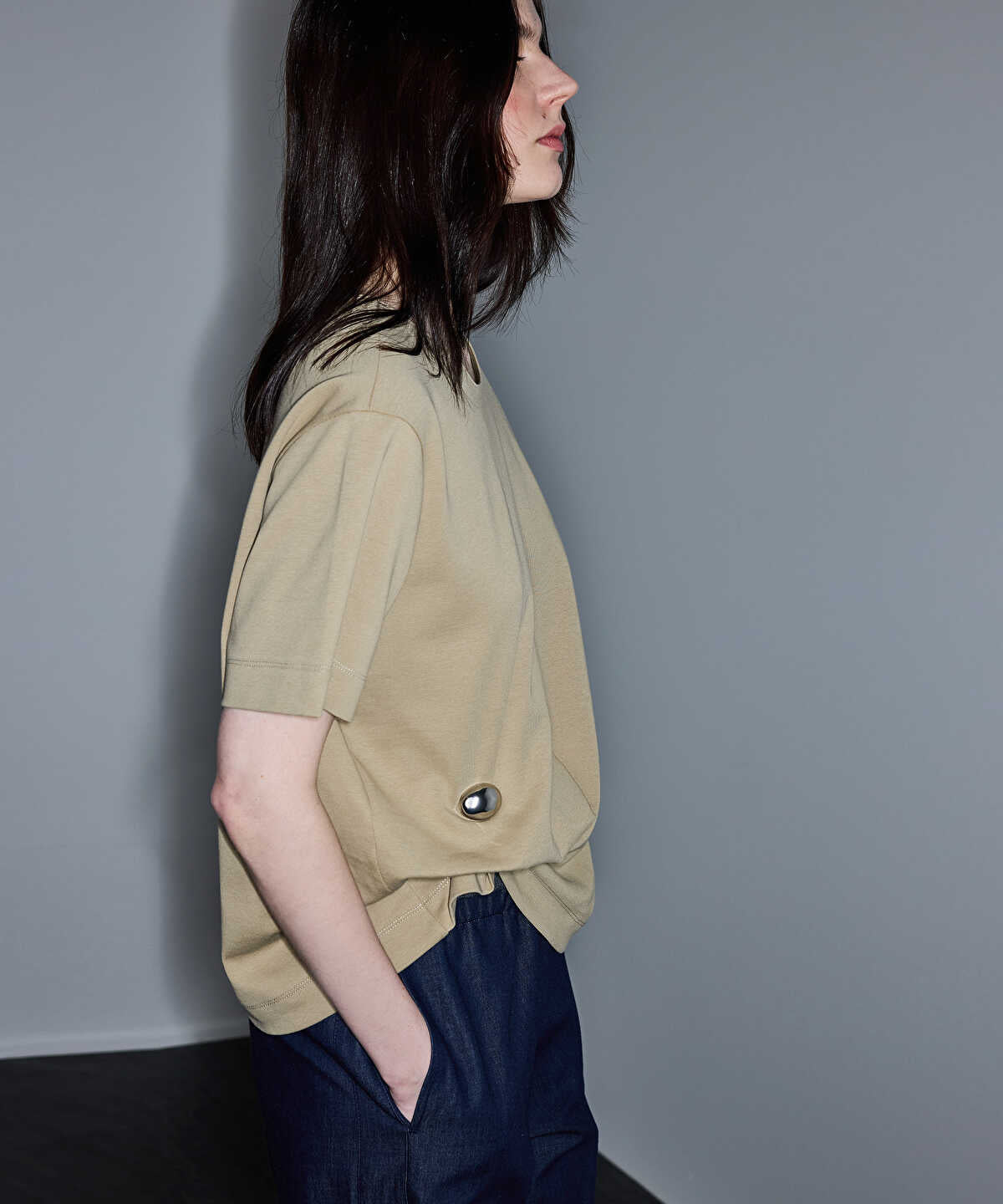 Asymmetric T-Shirt with Accessory