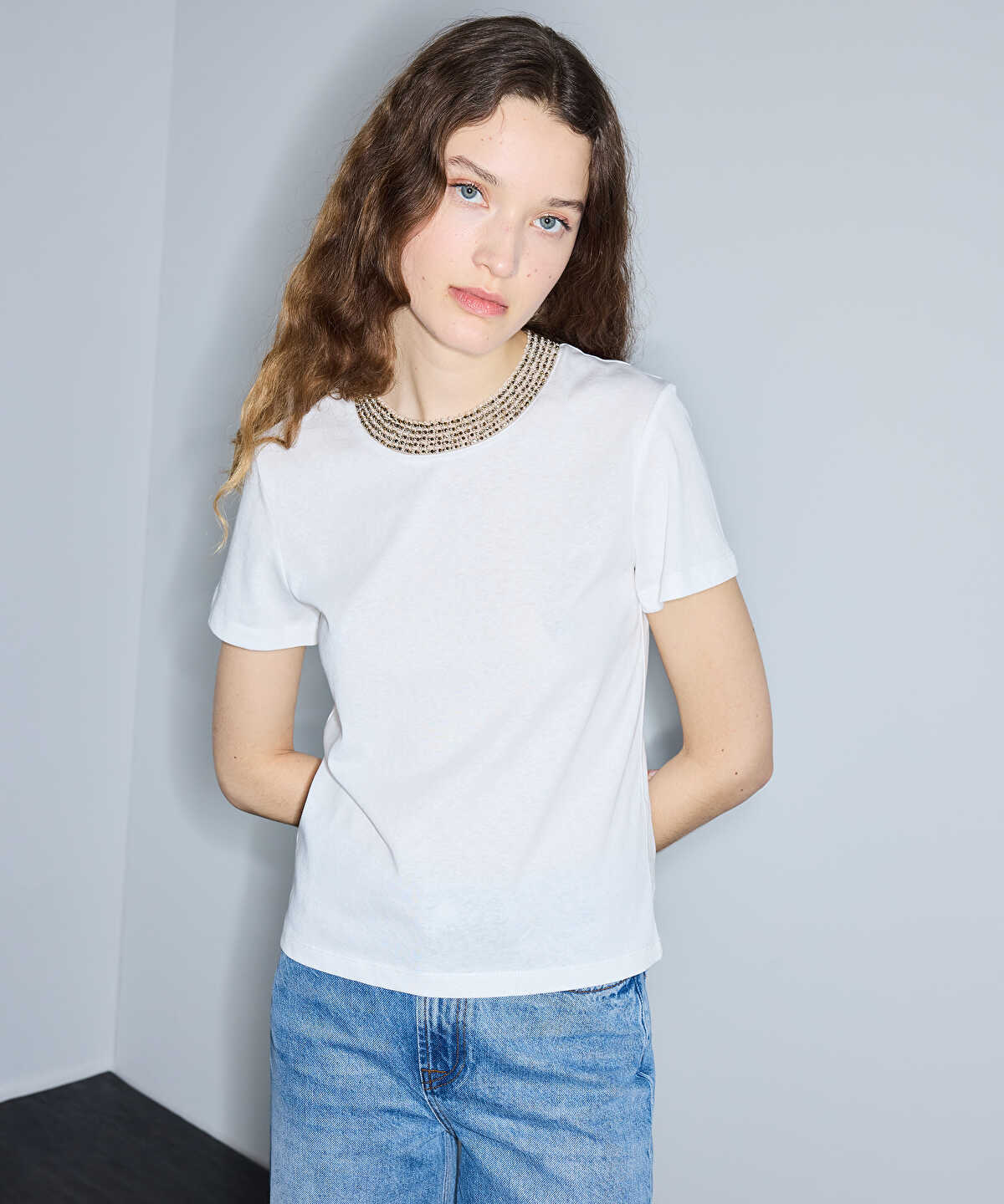 T-Shirt with Embellishments
