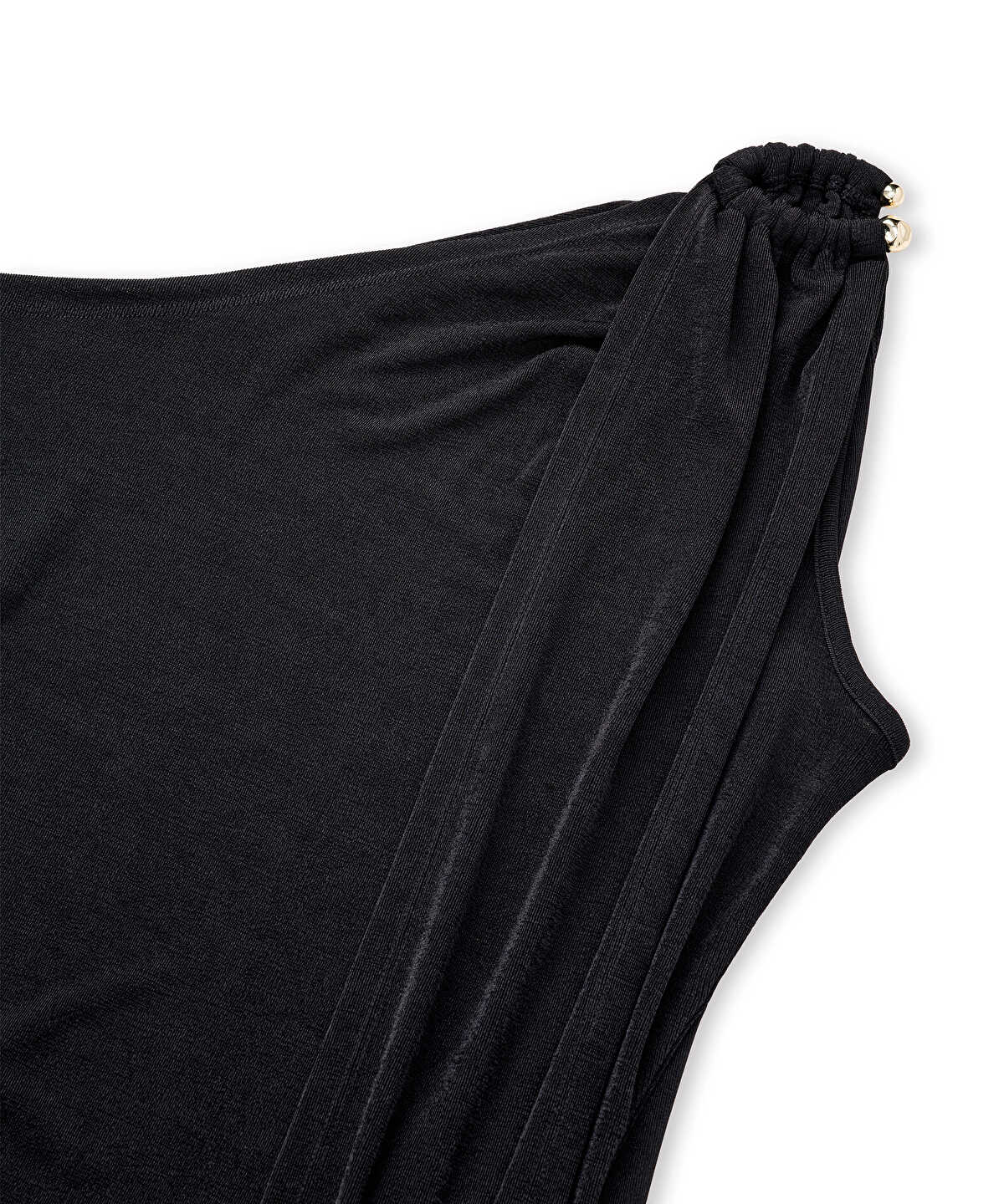 Asymmetric T-Shirt with Metal Accent