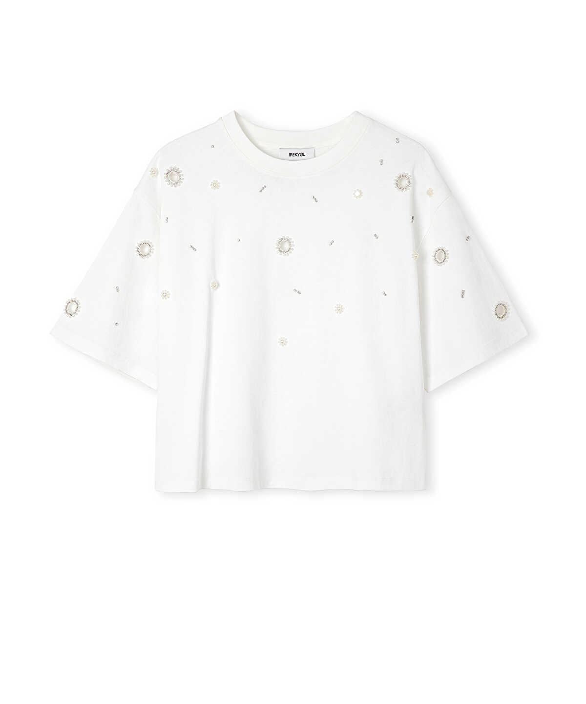 Embellished Cutout T-Shirt