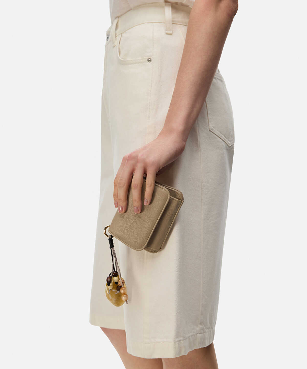 Beaded Accent Flap Wallet