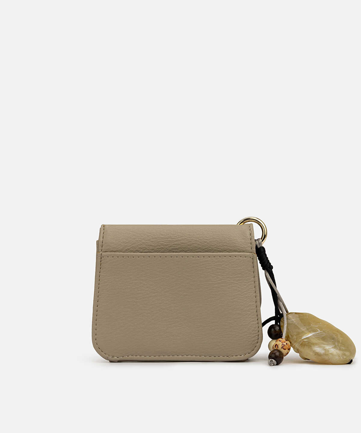 Beaded Accent Flap Wallet