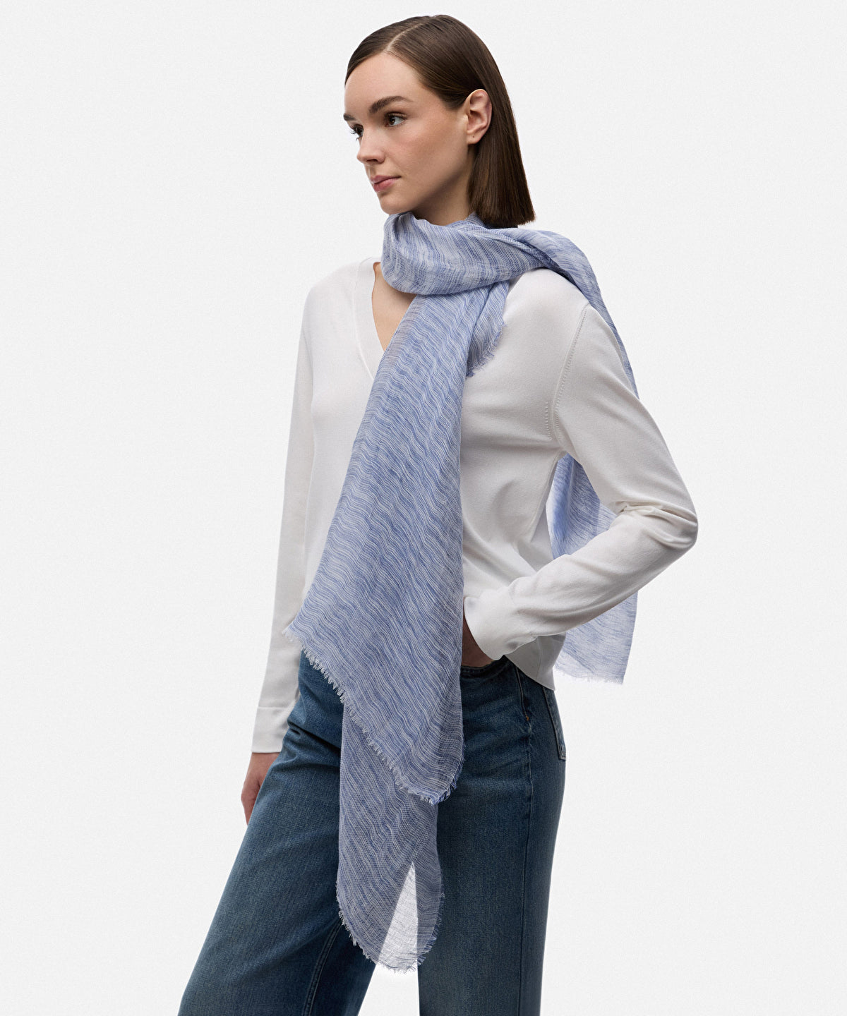 Linen-Blend Scarf