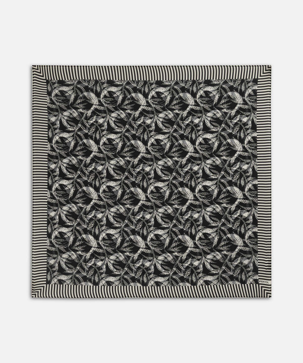 Printed Silk Blend Scarf