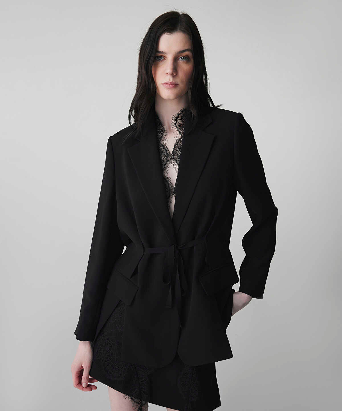 Lace Applique Blazer
