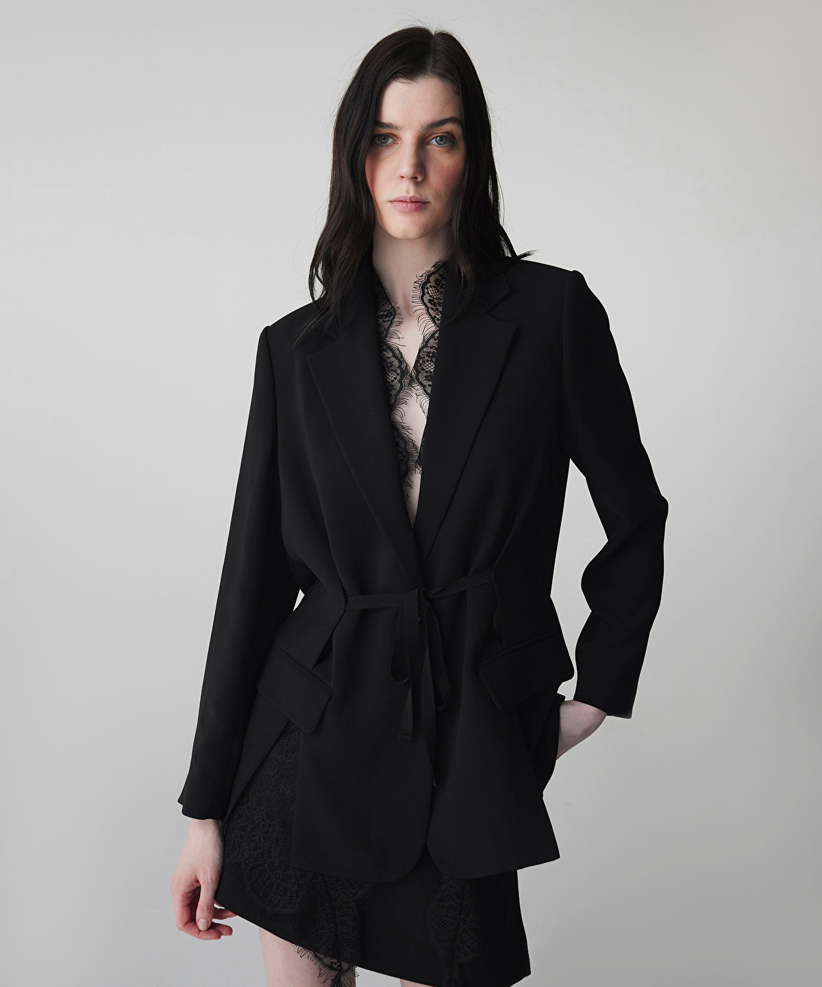 Lace Applique Blazer