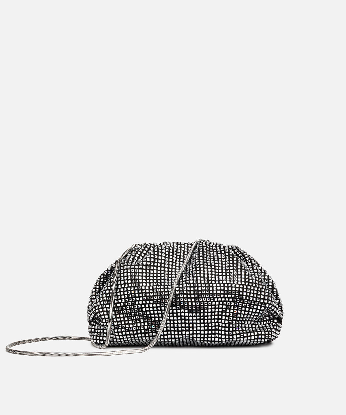 Rhinestone Clutch with Detachable Strap