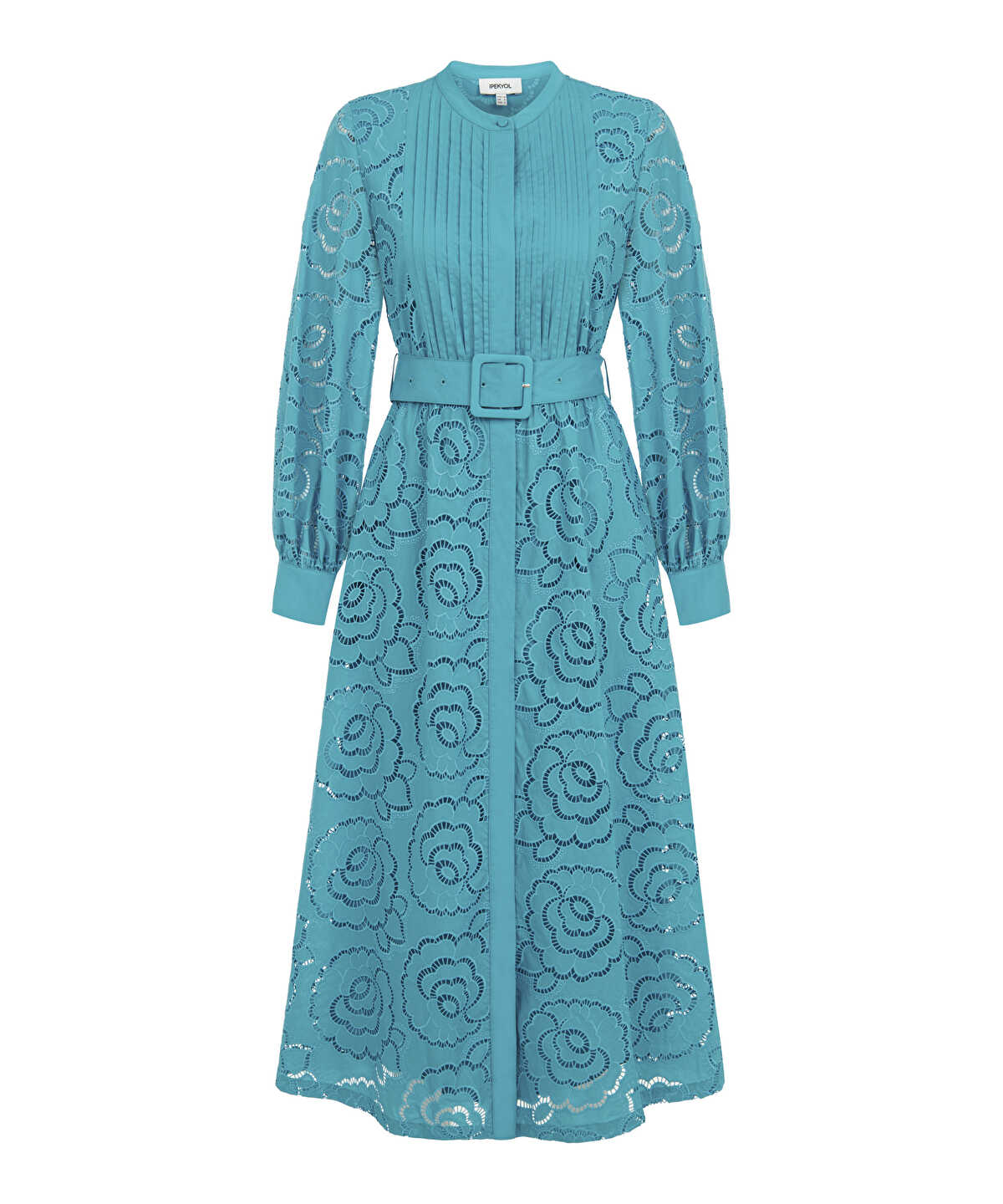 Embroidered Midi Dress