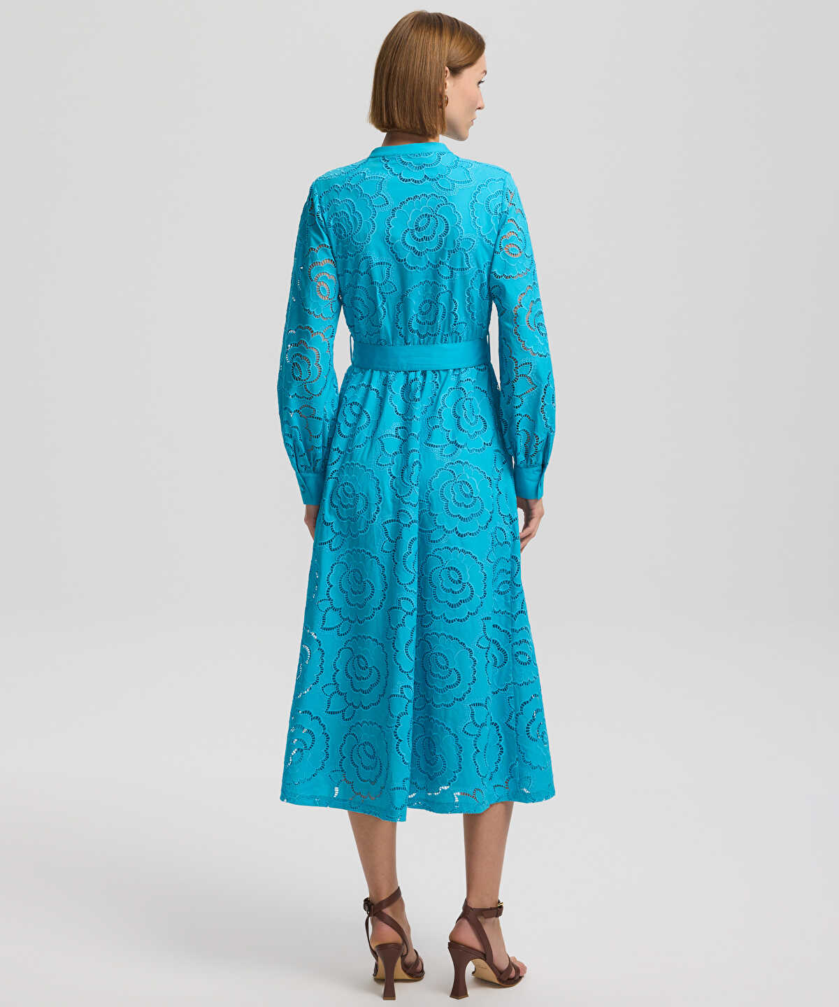 Embroidered Midi Dress