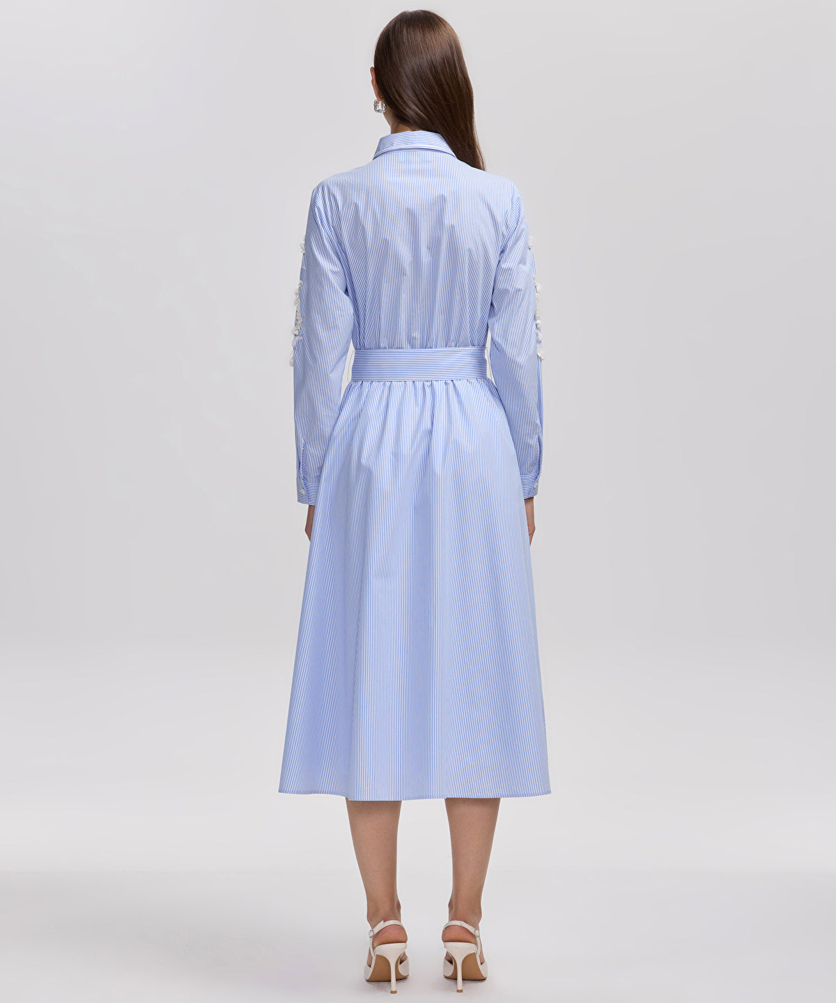 Embroidered Shirt Dress