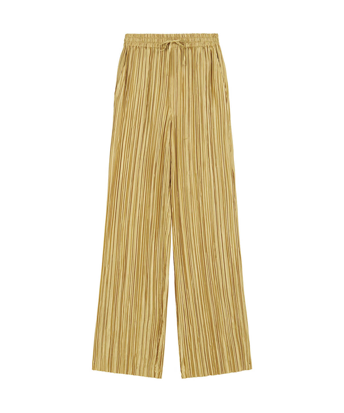 Pleated Wide-Leg Trousers