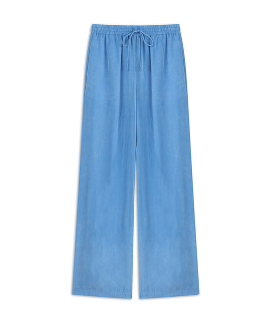 Wide-Leg Trousers With Drawstring