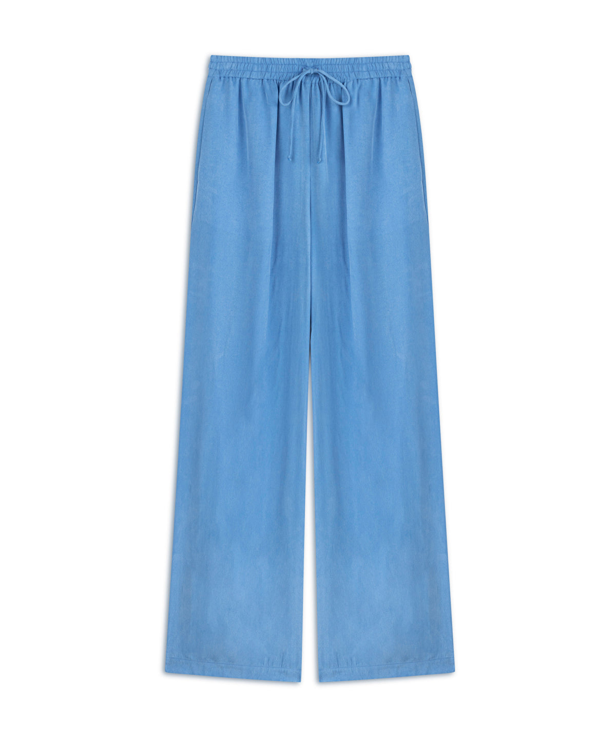 Wide-Leg Trousers With Drawstring