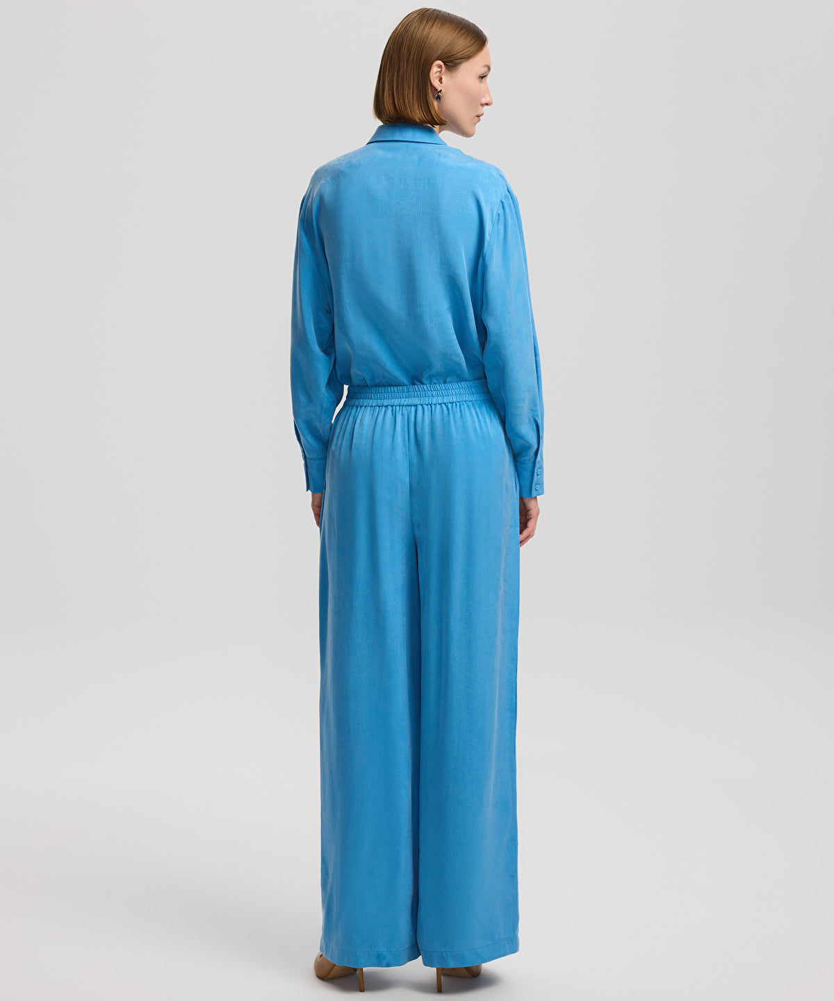 Wide-Leg Trousers With Drawstring