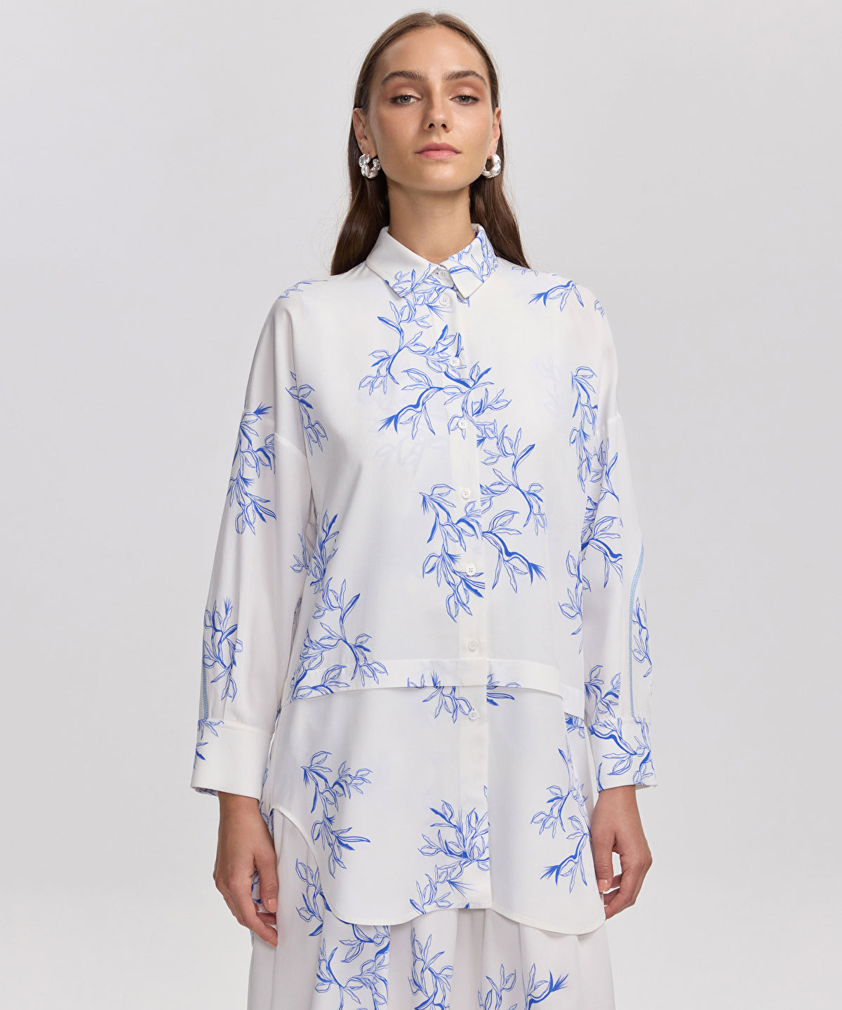 Zoomed Floral Print Shirt
