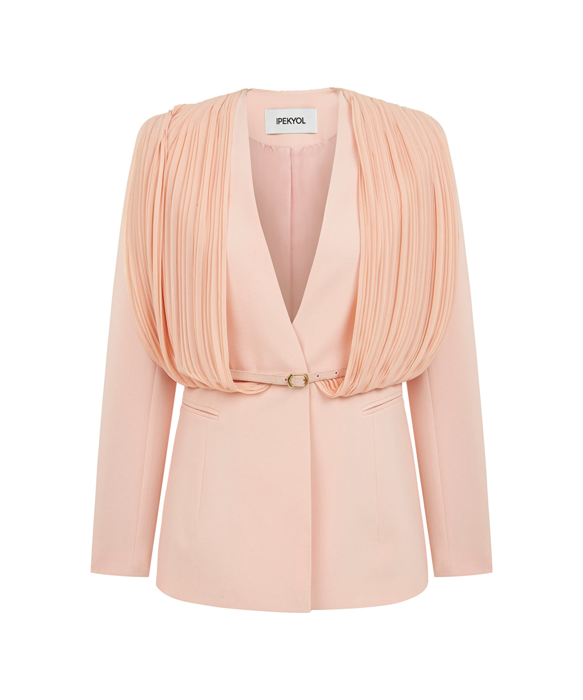 Zoomed Mixed Media Blazer