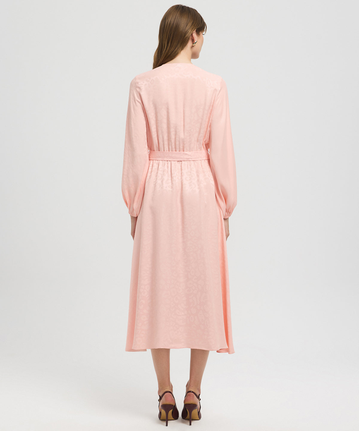 Belted Jacquard Dress