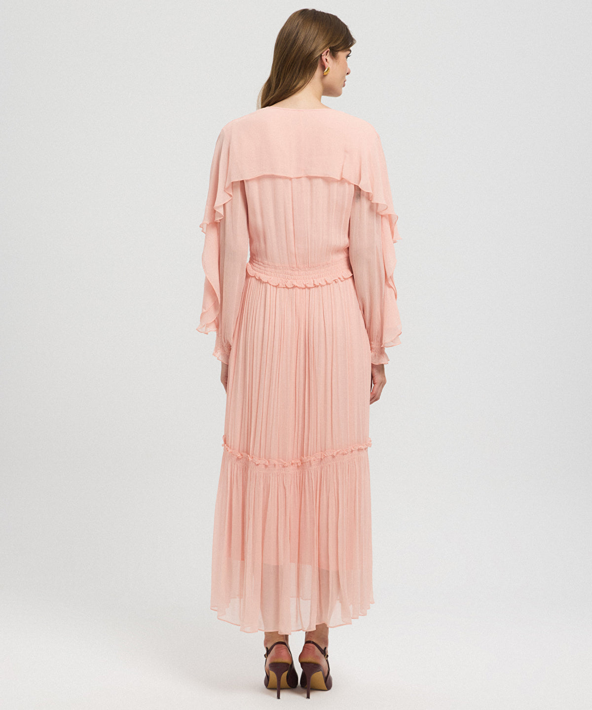 Ruffled Viscose Dress