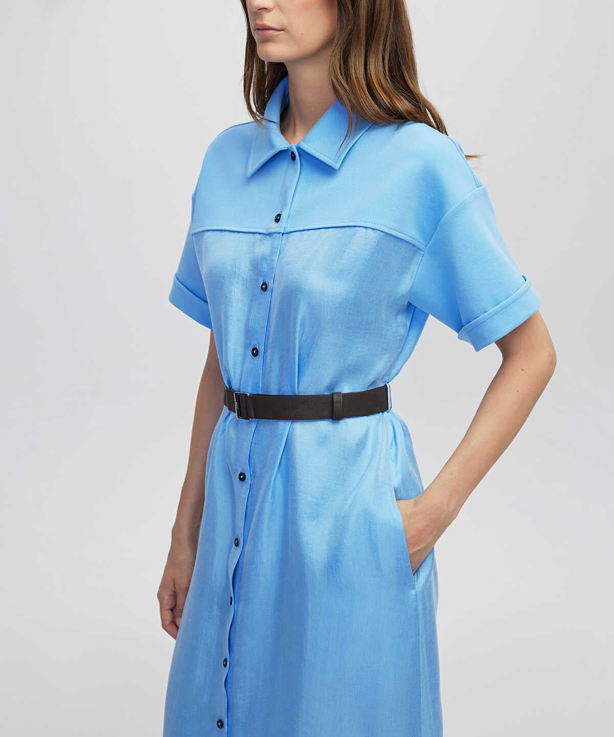 Belted Shirt Dress