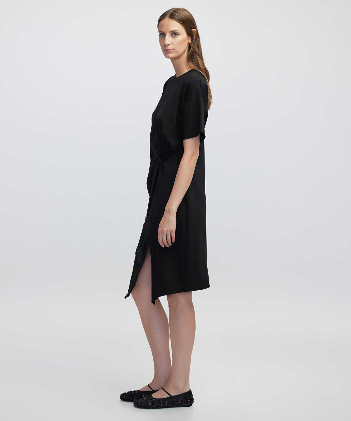Lace Trim Mixed Dress
