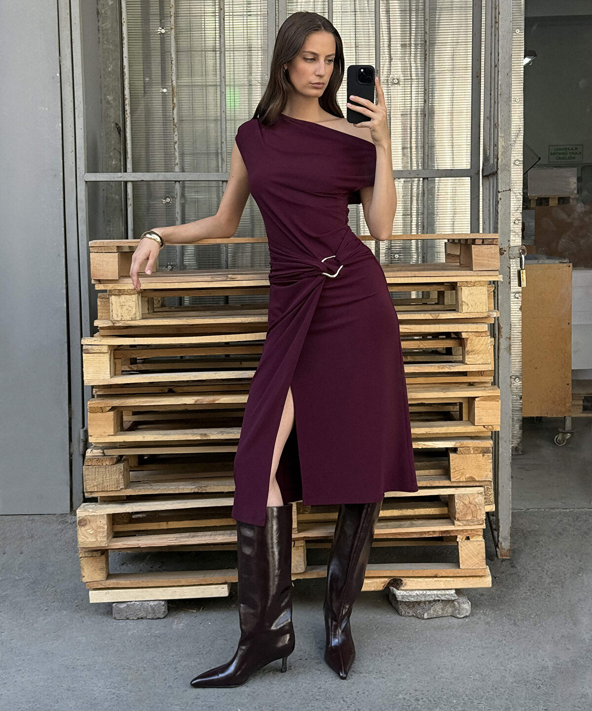 Dress with Buckle