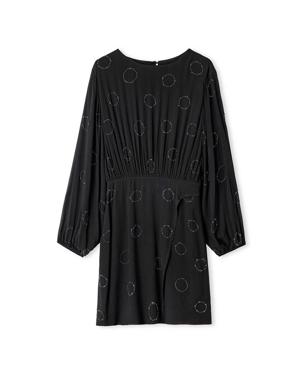 Rhinestone Chiffon Dress