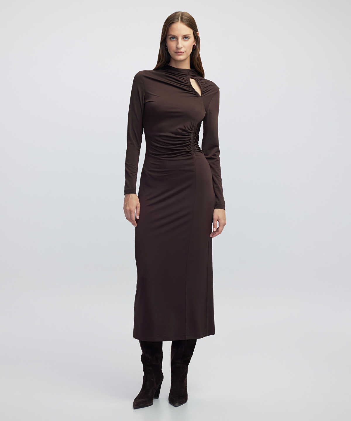 Draped Cutout Dress