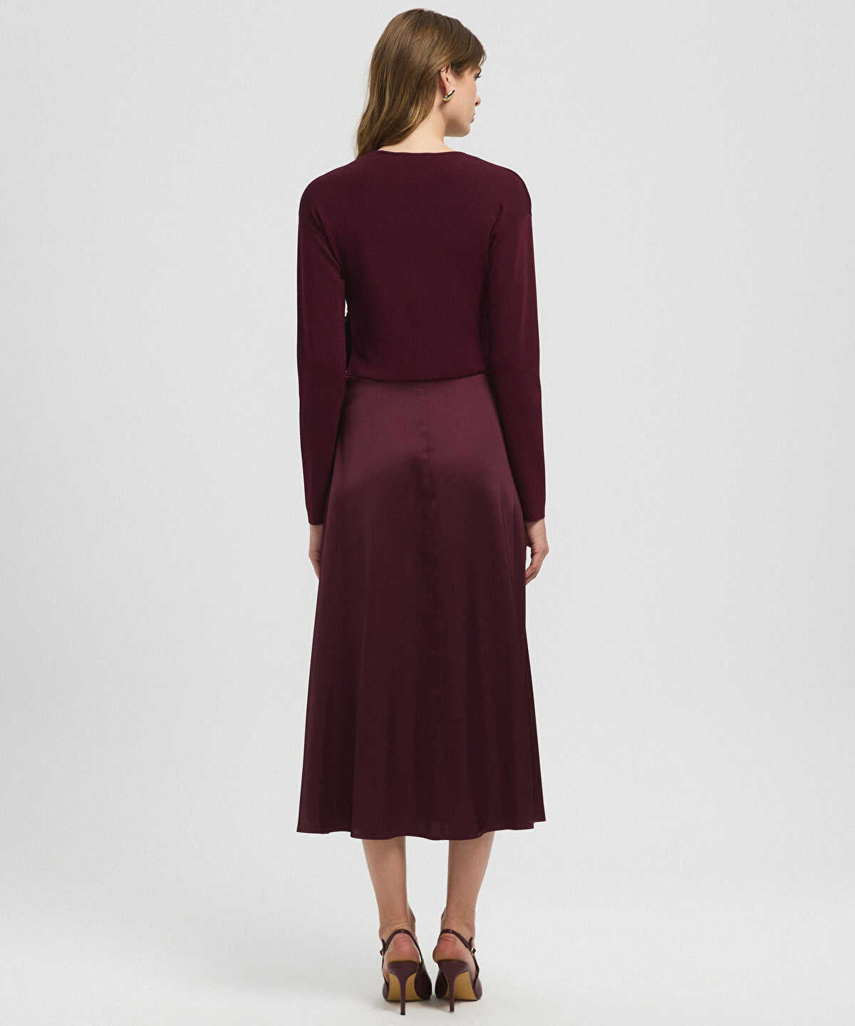 Color-Block Wrap Dress