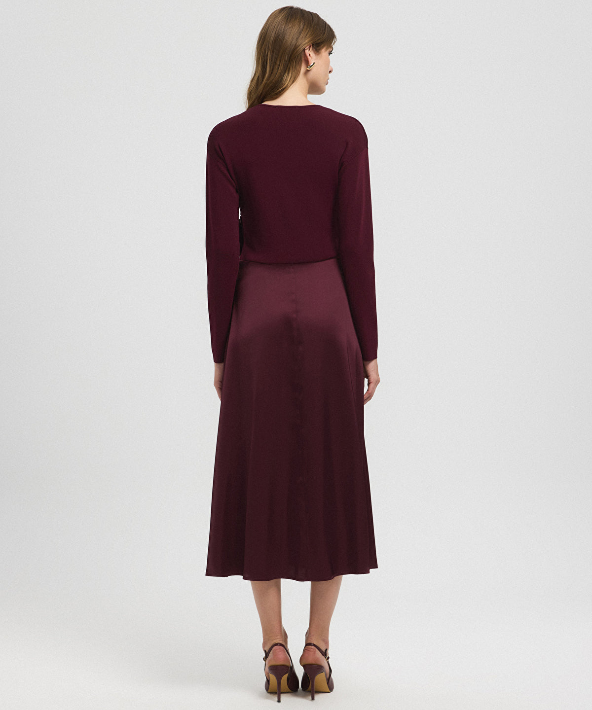 Color-Block Wrap Dress