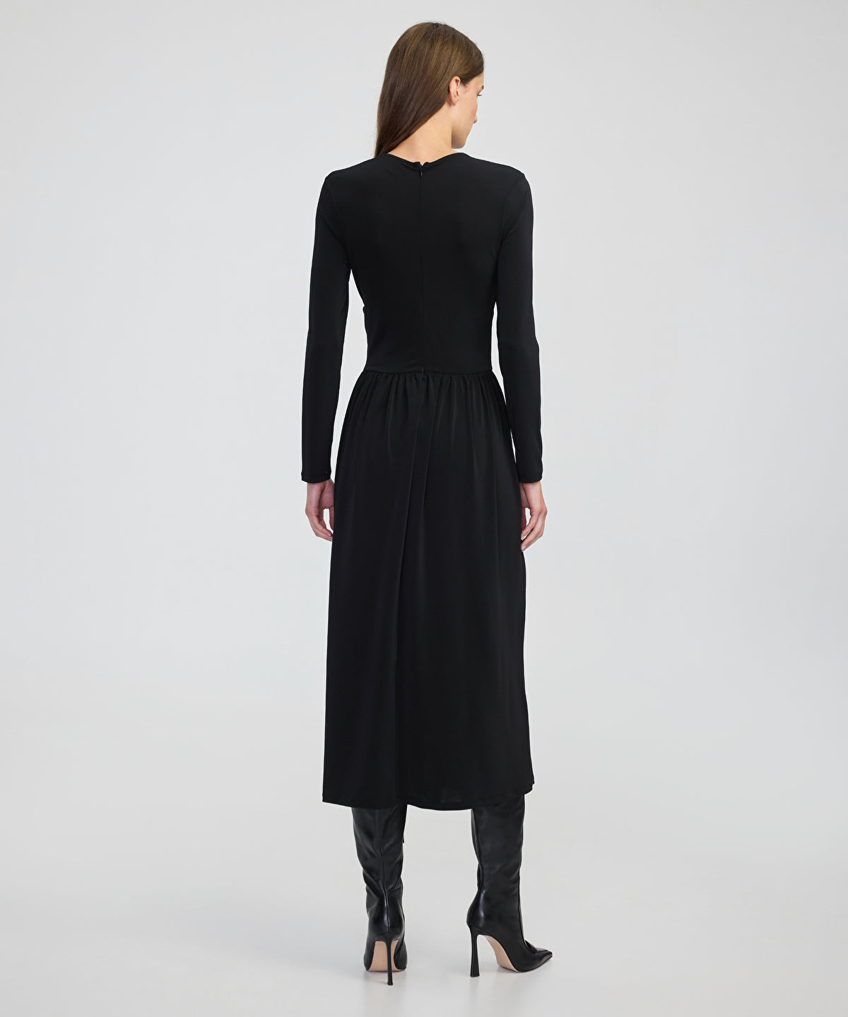 Gathered Jersey Dress